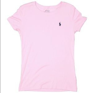 Pink polo shirt